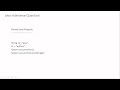 Java Interview Question | Basic String literal Question
