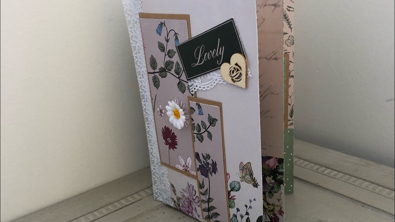 TUTO ALBUM FACILE AVEC PAGES 30*30  bloc botanic vintage ACTION