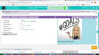 CSS Text Properties & Adding a Style Sheet: Code.org Lesson 10 Levels 12-14 Wealth