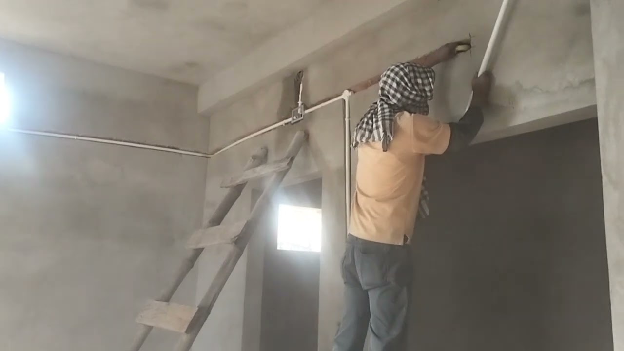 House wiring wall cutting 