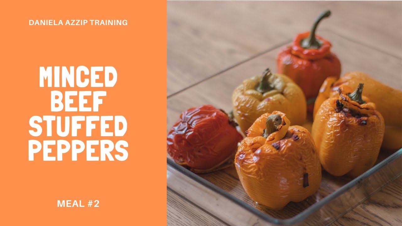 Minced beef stuffed peppers (Meal #2) | Easy and balanced healthy recipe