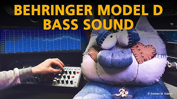 Behringer Model D bass sound demo part 1 (NO TALK)