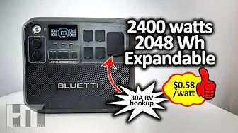 BLUETTI AC200L Budget 2400w LiFePO4 UPS Power Station Solar Generator