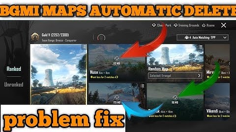 bgmi maps automatic delete 😔 ||  problem fix😍