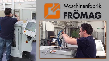 Mitts and Merrill / Fromag keyseating machine fast tooling installation part setup demo