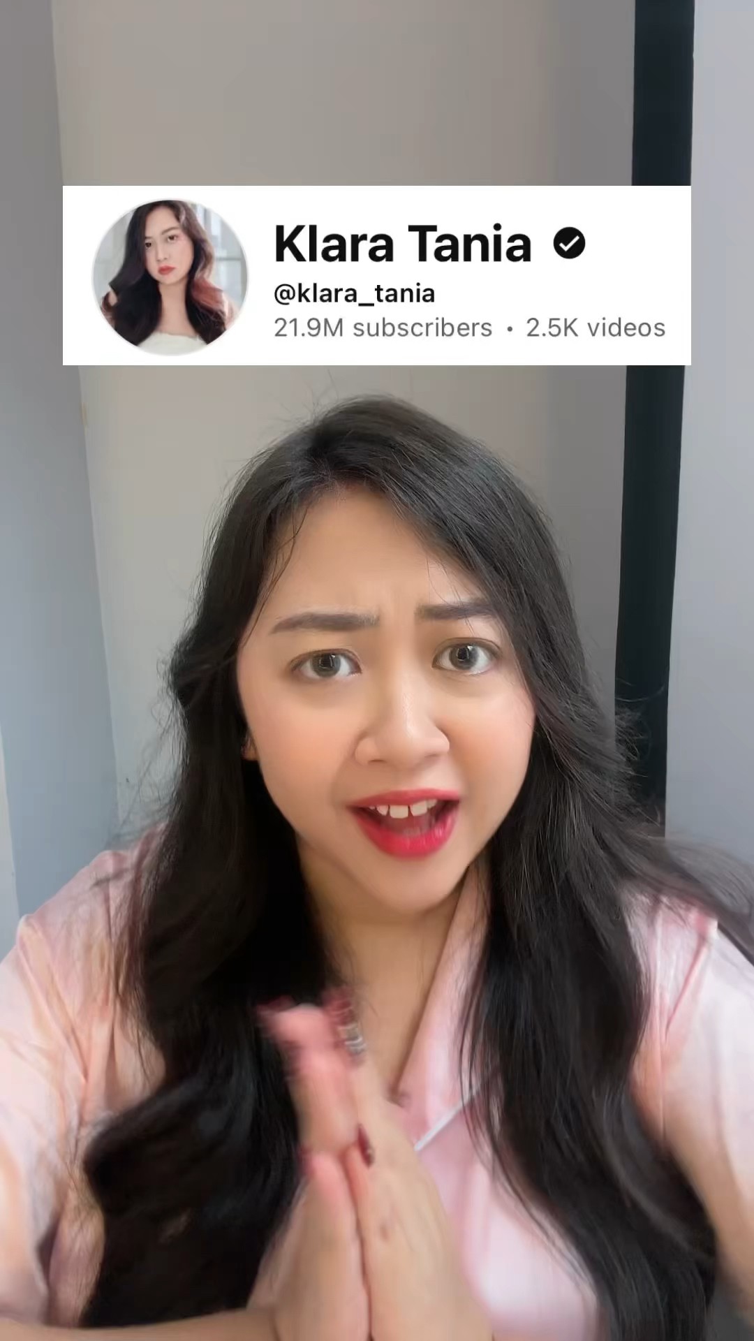 KABARIN KALO UDAH 22 JUTA SUBS!! | Klara Tania #shorts