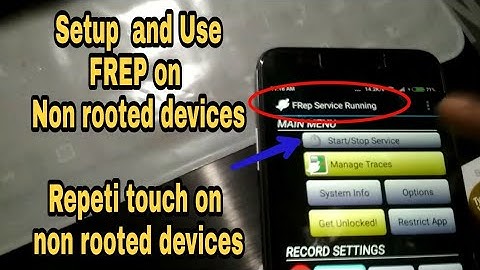 How to set up and run FREP Finger replayer