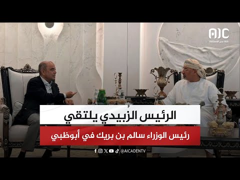 الرئيس الز بيدي يلتقي رئيس الوزراء سالم بن بريك في أبوظبي