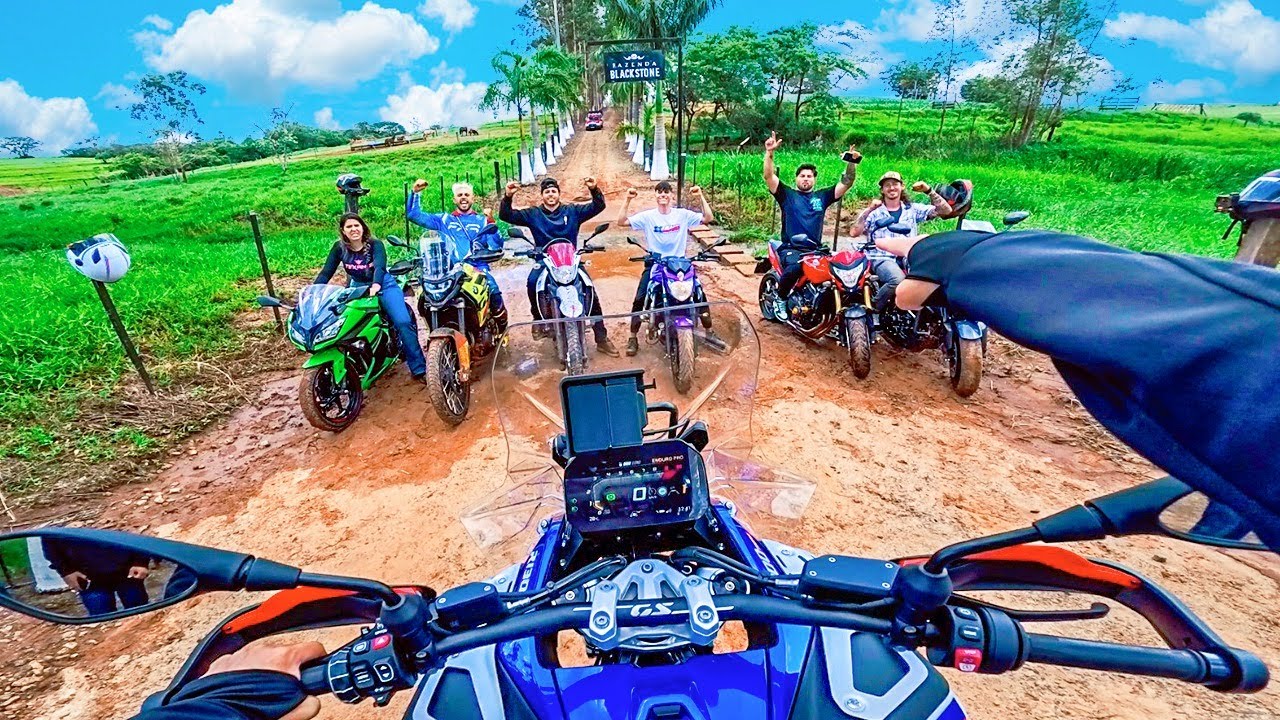 FUI DE BMW R1300 COM MEUS AMIGOS PRA FAZENDA BLACKSTONE 🤯