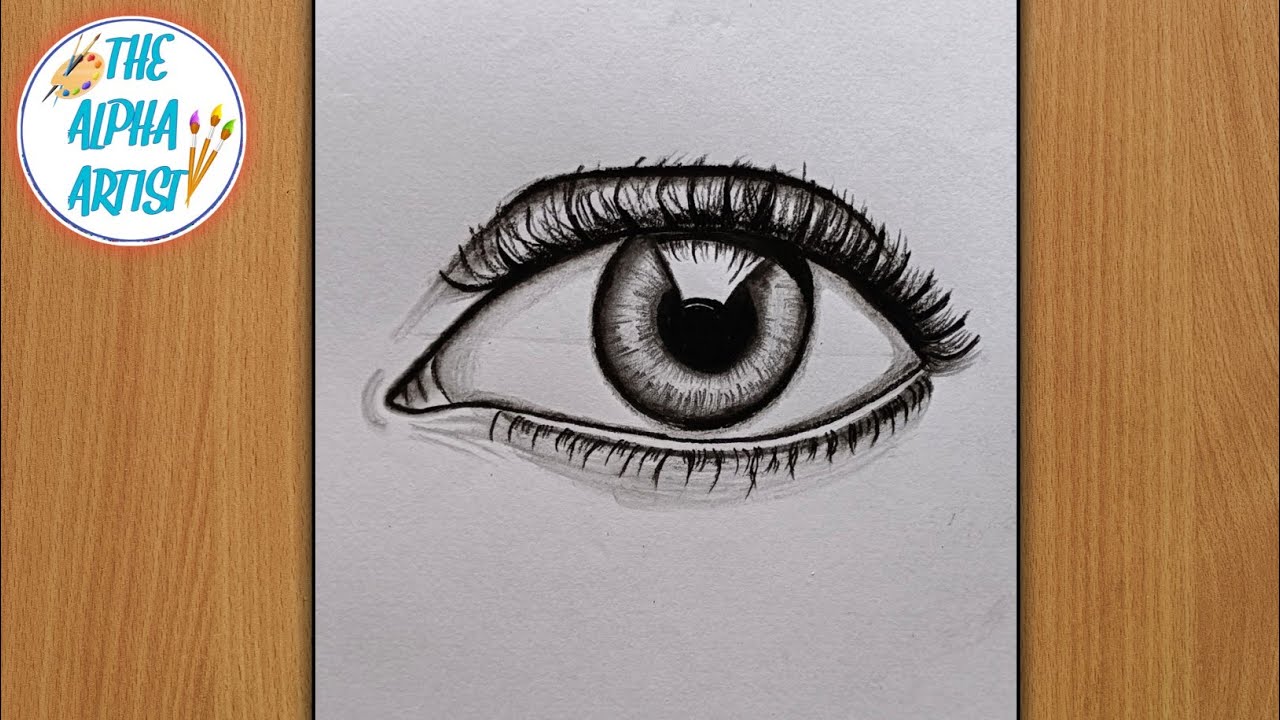 How To Draw a Realistic Eye || Easy Eye Drawing Tutorial || Realistic ...