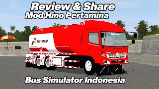 Share Mod Hino Lohan Pertamina (Bussid)