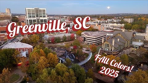 GLORIOUS FALL COLOR in GREENVILLE, SC - a glimpse from above...