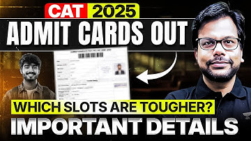 CAT 2025 Admit Card OUT! 🔥 Which Slot is Better? | Based on Historical Data | Amiya Sir