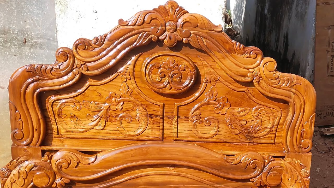 wood carving cot
