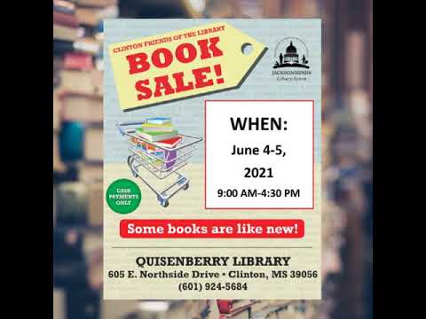 Clinton Friends of the Library Book Sale Update - June 4-5, 2021