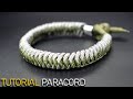 Pulsera paracord simple o brazalete con nudo fácil sin broche