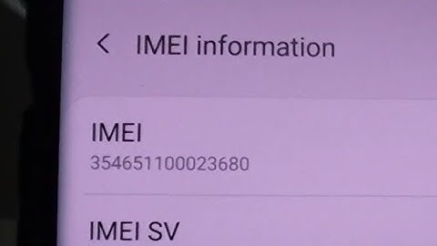 Samsung Galaxy S10 / S10+: How to Find IMEI Number