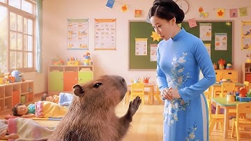 Ngày đầu tiên đi học của capy #capybara