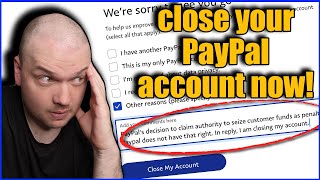 Paypal misinformation fine ($2,500) - Close Your Accounts ASAP!