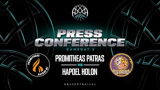 Promitheas Patras v Hapoel Holon - Press Conference | BCL 2023