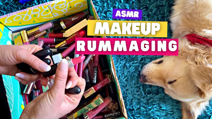 ASMR Rummaging Through Makeup (No Talking)