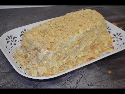 Торт из 3 ингредиентов/Ленивый Наполеон/Рецепт торта за 30 минут/Простой,быстрый и вкусный торт# 128