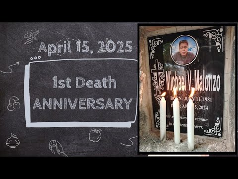 FIRST DEATH ANNIVERSARY APRIL 15, 2025 DOS | TUESDAY ¦ DANEDAVE TV