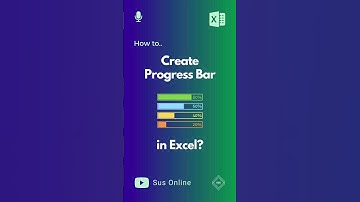 How to Create Progress Bar in Excel? #excel #learnexcel