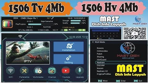 1506HV New Software September 2025 – YouTube, IPTV & BISS Key Setup