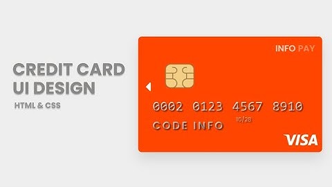 How to create Credit Card Design with HTML and CSS | Make Credit Card with HTML and CSS