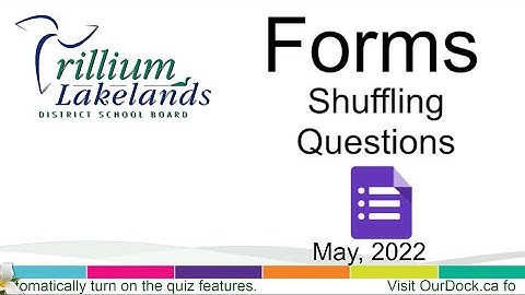 Shuffle Form Questions