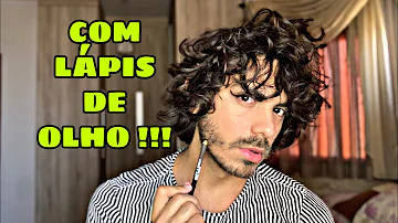 Como fazer barba com lápis de olho?