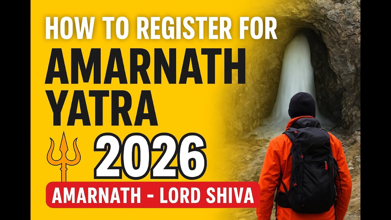 How to Register for 🔱अमरनाथ यात्रा 2026 II Registration for Amarnath Yatra II अमरनाथ- Lord Shiva
