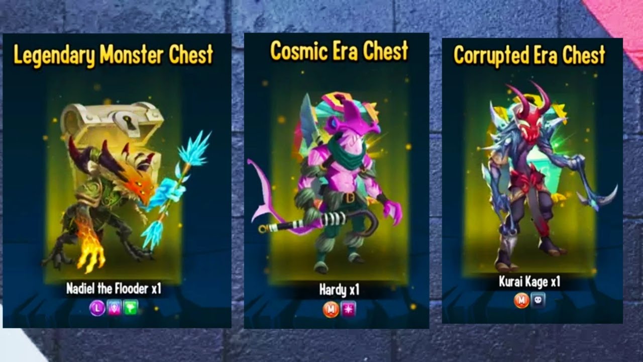 Monster Legends - Cosmic Era , Corrupted Era And Legendary Monster Chest