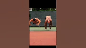 245 LB WES WATSON does FLYING BURPEES 😳 with me #burpees #bodyweightworkout #motivation