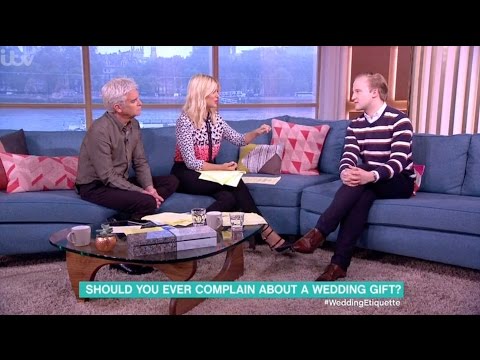 The bride who asked for more money - discussion & phone in on ITV This Morning @WilliamHansonEtiquette