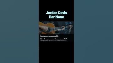 Thumbnail of Jordan Davis - Bar None Guitar Chords Lyrics #shorts
