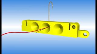 fish hook threading tool