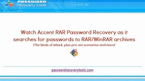 Recover RAR passwords with Passcovery. Quick start with AccentRPR