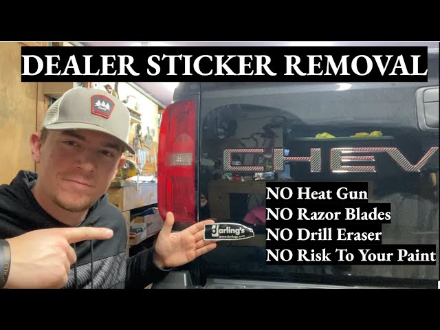 How to Get a Dealer Sticker off Your Car: Easy and Quick Tips