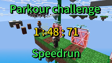(Pixel gun 3D) Parkour Challenge (1:48:71) speedrun