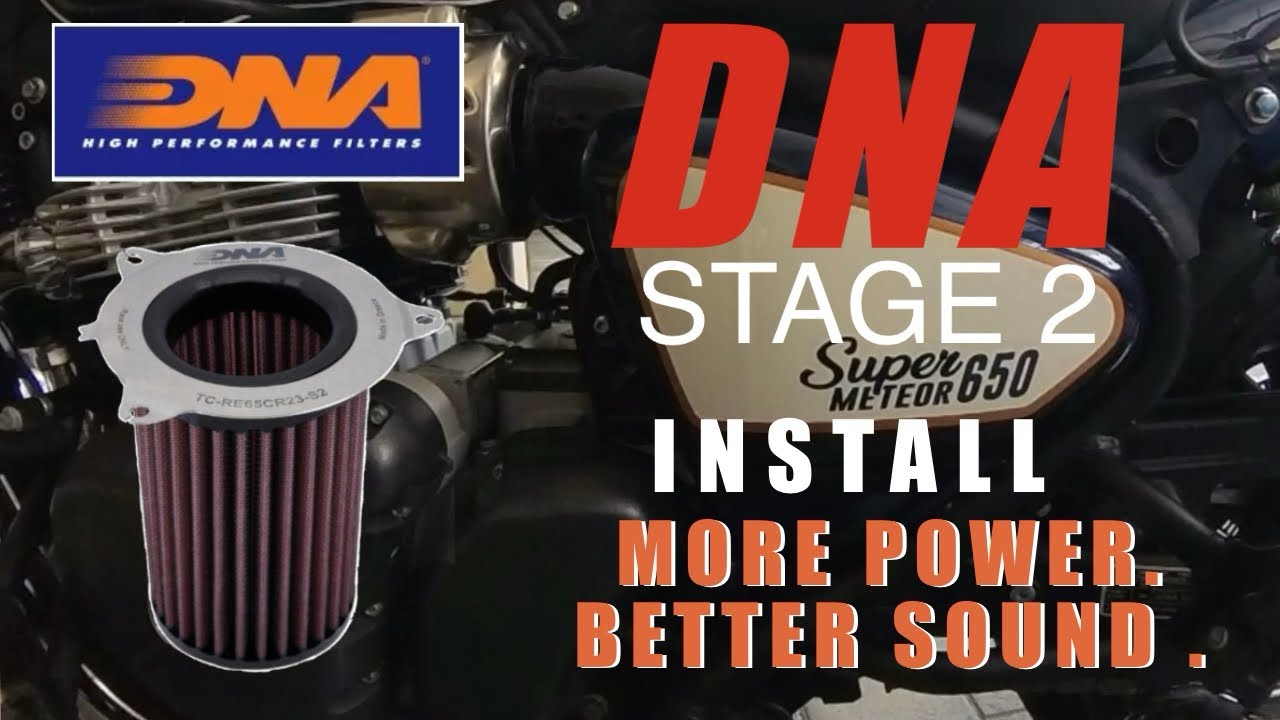 DNA Stage 2 Air Filter Install on Super Meteor 650 | More Power, Better Sound, Easy Upgrade!