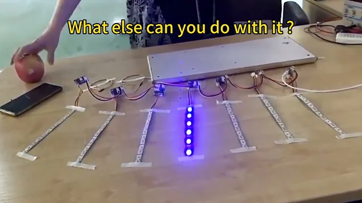 Touch sensitive smart sensor PCBA river table, upgrade to RGB colorful light belt, can change color