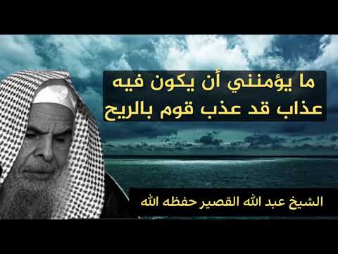 مايؤمنني أن يكون فيه عذاب قد عذب قوم بالريح