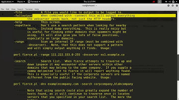 Kali Linux tools - reconnaissance -- fierce tool