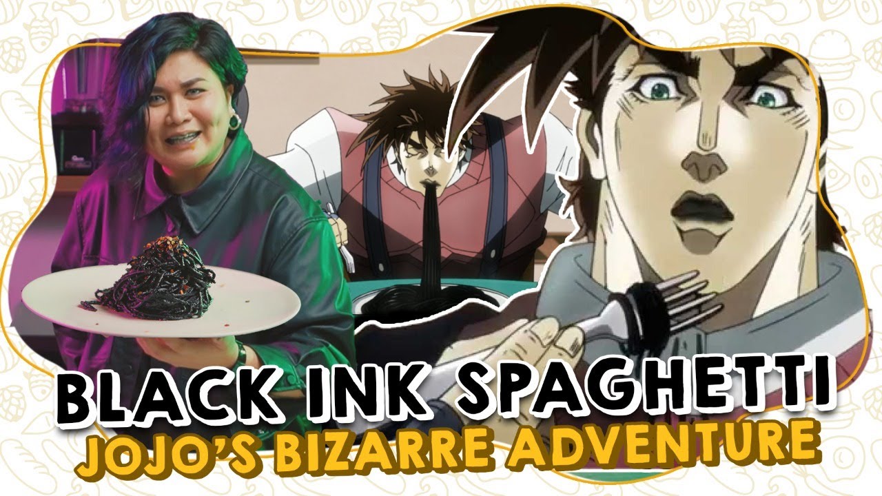 Resep Black Ink Spaghetti dari Anime Jojo’s Bizarre Adventure ala TikToker Stacey Nikolay