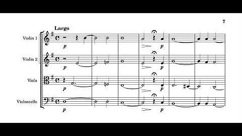 Suite for Strings in G Minor II. Largo - First Draft