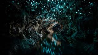Glowworm Cave 4K Screensaver – 10 Hours | Silent OLED Safe