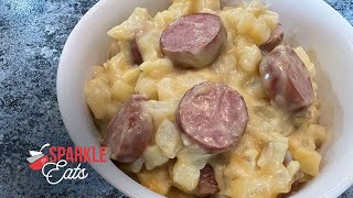 Slow Cooker Cheesy Kielbasa and Potatoes