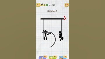 Draw 2 save || Level 12 - #shorts #draw2save #drawing #gameplay #androidgames #iosgames